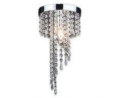 Kristall kronleuchter,LED Deckenleuchte,feine Kristall-Deckenleuchte für die Küche, Schlafzimmer,Küche und Restauran.20cm