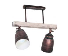 Deckenleuchte Alejo- 2flammig | Deckenlampe im Landhausstil | Leuchte 2xE27 230V | Lampe inklusive Leuchtmittel