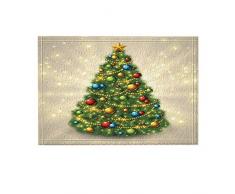 Shuli888 Gelb grau Hintergrund weiß bunt hellgrün Weihnachtsbaum rot blau rund kronleuchter Arbeiten Sie rechtwinklige Badezimmermattentürmattenkinder 40X60CM