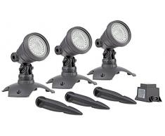 OASE 57035 Unterwasserbeleuchtung LunAqua 3 LED 3-er set | Unterwasserscheinwerfer | Scheinwerfer | Beleuchtung | Lampen | Teichbeleuchtung