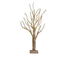 INHDBOX LED Birke-Baum Licht,60cm 24 LED Tree Lights weißes batteriebetriebenes Birken Baumlicht Tischplatte Baumlicht perfekt für Ostern, Erntedankfest, Home Festival Party Hochzeit Weihnachten