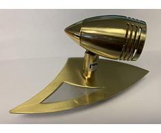 KHL Spot Schienensystem Stangensystem 12V 12cm messingfarbig GU5,3 max 35 Watt 3,5cm Stangenabstand KH854591