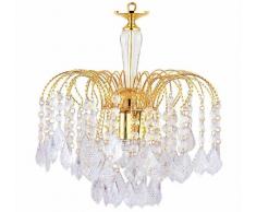 3, Poliertes Messing, Mit Tropfen Aus Acryl Kronleuchter Lüster Deckenleuchte