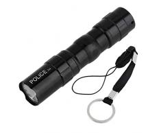 Ballylelly Tragbare LED-Taschenlampe wasserdichte Batterie für Camping Arbeitslicht Reisen Wandern 3W Ultra Bright Fackellampe