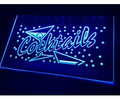 Cocktails Neonschild LED Neu Schild Reklame Werbung