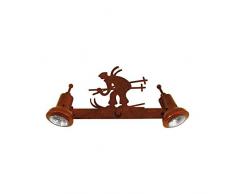 Schmiedeeisen Wandleuchte Skilicht 2 Spots ~ Ryckaert