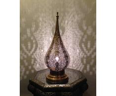 Orientalische Stehlampe Messinglampe Marrakesch Edel Tropf -L-Gold