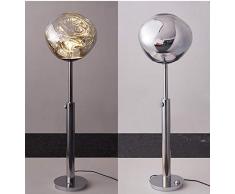 SJNSJN Lavalampe Pink Golden Einstellbar HöHe 160cm Stehlampe Acryl Hardware Material E27 Kabel Mit Schalterstecker FlüSsigkeit Transparent Magma Stehleuchte Lavaleuchte Wohnzimmer,Silber