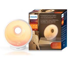 Philips Sleep & Wake-up Light, Einschlafhilfe, Natürlich aufwachen, Sonnenauf und untergangssimulation, Nachtlicht, Entspannungsübung, HF3650/01