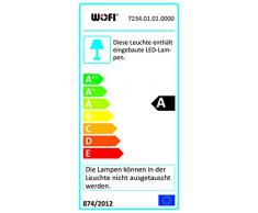 WOFI Pendelleuchte, 1-flammig, Serie Colmar, 1 x LED, 28,8 W, 8 x 120 x 150 cm, chrom 7234.01.01.000