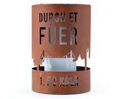 1. FC Köln LED-Solar Fackelleuchte „Durch et Füer” 14 cm hoch