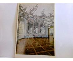 Lustschloss Nymphenburg Amalienburg, erbaut von Francois Cuvilliés. Spiegelsaal, Nordwestseite mit Durchblick in Bilder- und Fasanenzimmer. Seltene Ak farbig. Innenansicht, Kronleuchter, Deckenbem ...