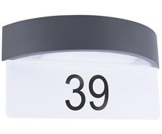 Smartwares LED-Wandleuchte Außenleuchte Hausnummernleuchte 7W Anthrazit 5000.704