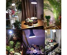 MILYN 54W FüHrte Wachsen GlüHbirne FüR Zimmerpflanzen, E27 Spektrum Pflanze Lampe FüR BlüHende BlüHen Und Wachsen Der Pflanzen Fruiting Sichern Sukkulenten WeißE Beleuchtung