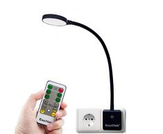 LED Nachtlicht Nachttischlampe Steckdosenlampe Touch Lampe mit Netzstecker & Fernbedienung Dimmbar 4W Tageslicht 5000K 1er Lampe und 1er Fernbedienung von Enuotek
