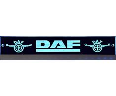 Schilderfeuerwehr Leuchtschild mit DAF-Logo, 60x10 cm ✓ Ideale Geschenkidee ✓ Lasergraviert | Edles LED-Schild als Truck-Accessoire | Beleuchtetes Scania Logo-Schild für den 12/24Volt-Anschluss |