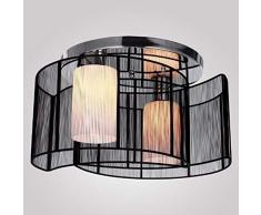 Lightess LED Deckenleuchte E27 Modern Kronleuchter Decke Deckenbeleuchtung Romantische Deckenlampe Schwarz aus Faden+ Eisen für Wohnzimmer Restaurant Hotel küche Villa Clubhaus Balkon Flur.