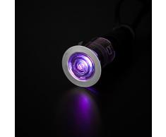 LED RGB Einbauleuchten Set (10 Stk.) inkl. Fernbedienung, Ø 25mm, Chrom
