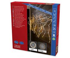 Konstsmide 3367-600 LED Dekoration variabler Lichterkranz/Lichtergirlande, braun / fÃ¼r AuÃen (IP44) / 24V AuÃentrafo / 240 warm weiÃe Dioden / braunes Kabel