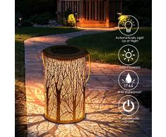 Tencoz Laternen für Draußen, Garten Solarleuchten für Dekorative Atmosphäre LED Garten Hängende mit Laterne Wasserdicht IP44 für Rasen/Hof/Gehweg/Weihnachten