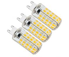 zeefo 3 Pack G9 LED Leuchtmittel, 5 W dimmbar 5730 SMD Energiesparlampe Leuchtmittel (45 W Halogen ähnlich) Warm Weiß 3000 K LED Mais Glühbirne für Licht Fassung, Kristall-Deckenleuchte