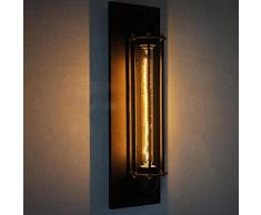 QYHOME LED Loft Flöte Wandlampe, Vintage Industrial Wandleuchte Light Edison Lamp Fixture Schmiedeeisen Flöte Wandleuchte Corridor Wall Lights für Bar Café Restaurant[Energieklasse A+++]