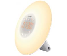 Philips Wake-up light HF3505 / 01 - Dämmerungssimulator mit LED-Licht (10 Einstellungen) und Touch-Oberfläche - Weiß