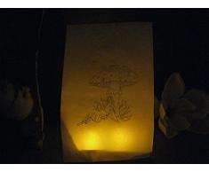 Lichttüten für LED-Teelichter blau