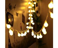 infinitoo LED Globe Lichterkette, 10M 100 LEDS Glühbirne Lichterkette Wasserdicht mit 8 Modi, Innen- Außen Beleuchtung für Weihnachten, Party, Garten, Balkon, Zimmer Deko [Energieklasse A++]