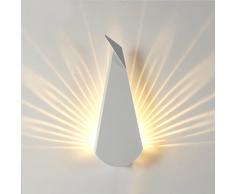 5W LED Modern Design Wandleuchte Wandlampe Innen Kreative Wandbeleuchtung Indirektes Licht Effektlampe Eisen Wand-Lampe Elegantes Wandlicht Abstrahlwinkel 180° Lichteffekten Warmweiß (Weiß)