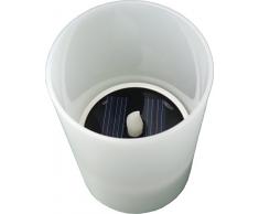 POWER plus Nightmoth Solar Kerze mit realistischem Flacker Effekt weiß