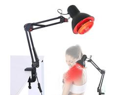 Infrarotlampe,einstellbar Infrarot Wärme Heizungs Schmerzlinderung für Relief-Rücken-Muskelschmerzen,Infrarot Wärmepflege Lampe, (EU-Stecker)
