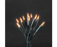 Konstsmide 6302-850 LED Minilichterkette / für Innen (IP20) / 230 V Innen / 35 orange Dioden / grünes Kabel