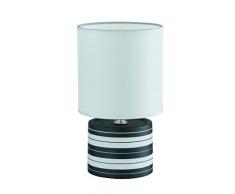 Reality Ring Halogen-Tischleuchte, Kabel mit Schalter, 26 cm hoch, 14 cm Durchmesser, Schwarz