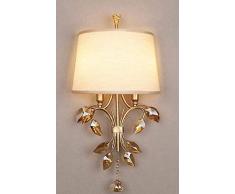 Wandleuchte Wandleuchte Retro Kristall LED Restaurant Hintergrund Eisen Retro Hotel Lampenschirm Bar Wandleuchte mit Schirm-Wandleuchte mit Schirm