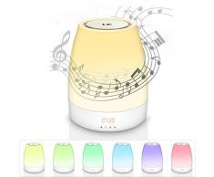 Lichtwecker LE Wake up Licht mit Bluetooth Lautsprecher,Wake-up light mit 3 Helligkeiten,160 Millionen Farben dimmbares Nachtlicht,Nachttischlampe mit Touchfunktion,Nachttischleuchte für Schlafzimmer