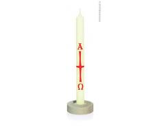 Wiedemann 100x Holzleuchter für Osternachtskerze 15/50mm (Braun)