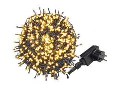 AUFUN LED Lichterkette Außen Außenlichterkette Weihnachtsbeleuchtung Wasserdicht IP44 mit 8 Leuchtmodi für Hochzeit, Party, Garten, Ostern (100m,1000LEDs,WarmWeiß)