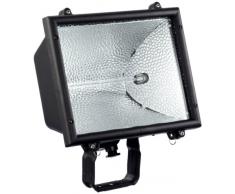as - Schwabe Halogenstrahler - 1000 W Halogen-Fluter geeignet als Baustrahler / Arbeitsleuchte – Energieklasse E - Halogenspot inklusive Leuchtmittel - Leuchte für den Außenbereich - Schwarz I 44100