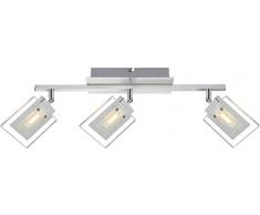 15W LED Deckenleuchte Wohnzimmer Esszimmer Lampe Leuchte Aluminium Globo AURELE 56204-3
