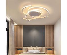LED Deckenleuchte Wohnzimmerlampe Schlafzimmer Zimmer Deko Modern Dimmbar mit Fernbedienung Deckenlampe Wohn Flurlampe Esstischlampe Pendelleuchte Esszimmer Chic Acryl-Schirm Landhaus Designer Lampen