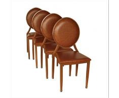 Louis Gruppe Barock Stuhl Braun/Caramel Esstischstuhl 4er Set NEU