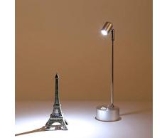 LED-Trockenbatteriescheinwerfer Funk-Notlicht-Schmuck-Thekenvitrine 1w3W polig kleiner Scheinwerfer, silber