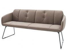 möbelando Esszimmerbank Sitzbank Küchenbank Polsterbank Bank Esszimmermöbel Moorea III Schlamm