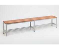 Sitzbank für Umkleideräume mit Schuhrost 200x30 cm, Marke: Szagato (Umkleidesitzbank, Umkleidebank, Garderobenbank, Bank mit Echtholz für Fitnessstudio)