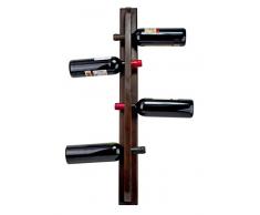 expovinalia 250530 Wand-Weinregal, Holz, Farbe Nussbaum dunkel