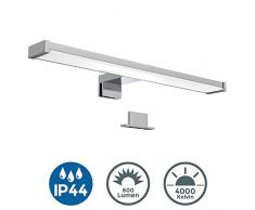 LED Spiegellampe I Badlampe I Schminklicht I Badezimmer-Leuchte I Schrankleuchte I Spiegelschrank Leuchte I Klemmleuchte I neutral-weiß I 600 Lumen I IP44 I Produktlänge: 40cm