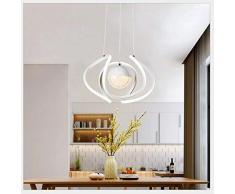 Pendelleuchte Esstischleuchte Retro Glas Lampenschirm Design, Lüster Hängeleuchte Innen Dekorativ Decke Lampe Beleuchtung [Energieklasse A ] 1pcs