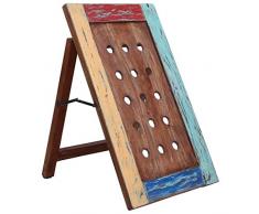 vidaXL Weinregal für 15 Flaschen Rüttelbrett Rüttelpult Champagner Flaschenregal Flaschenständer Weinständer 47x28x78cm Recyceltes Massivholz