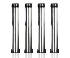 4X Schrank Beine Küche Füße Arbeitsplatte/Einheit/Frühstück Bar/Schreibtisch Tischbeine Möbel Beine - Höhenverstellbar (Gesamt: 500-520mm, Dia: 60mm)